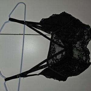 Elegant Black Lace Bralette